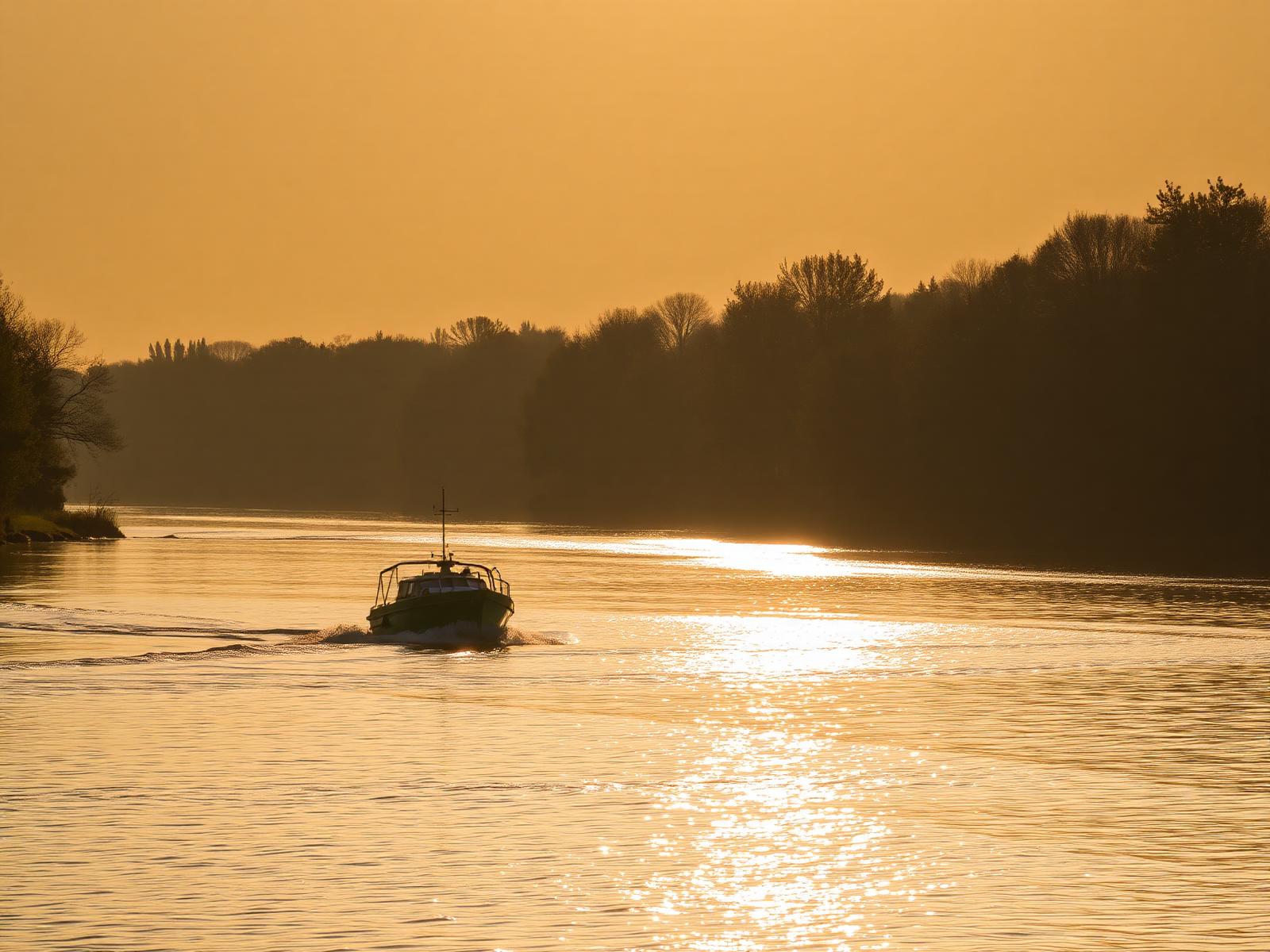 Fin de journée dorée sur la Somme